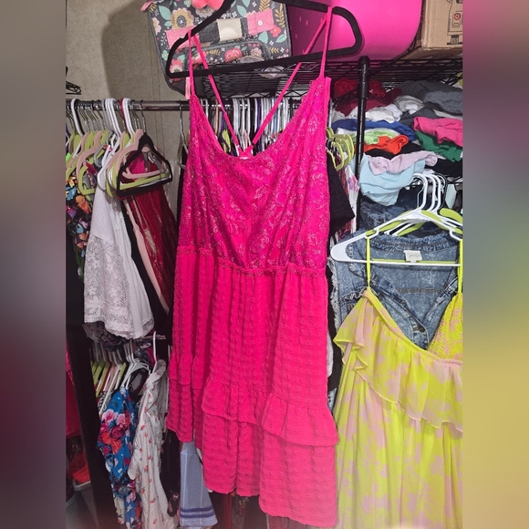 NWOT WHITE BIRCH 3X Mistaken" Adjustable Spaghetti Strap Ruffle Shorts Romper - Picture 2 of 7